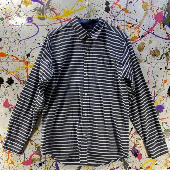 ⭐️3 for $20 Sale‼️ Nautica Button Down Shirt 👔 - Picture 1 of 3
